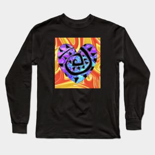 golden ad purple heart art Long Sleeve T-Shirt